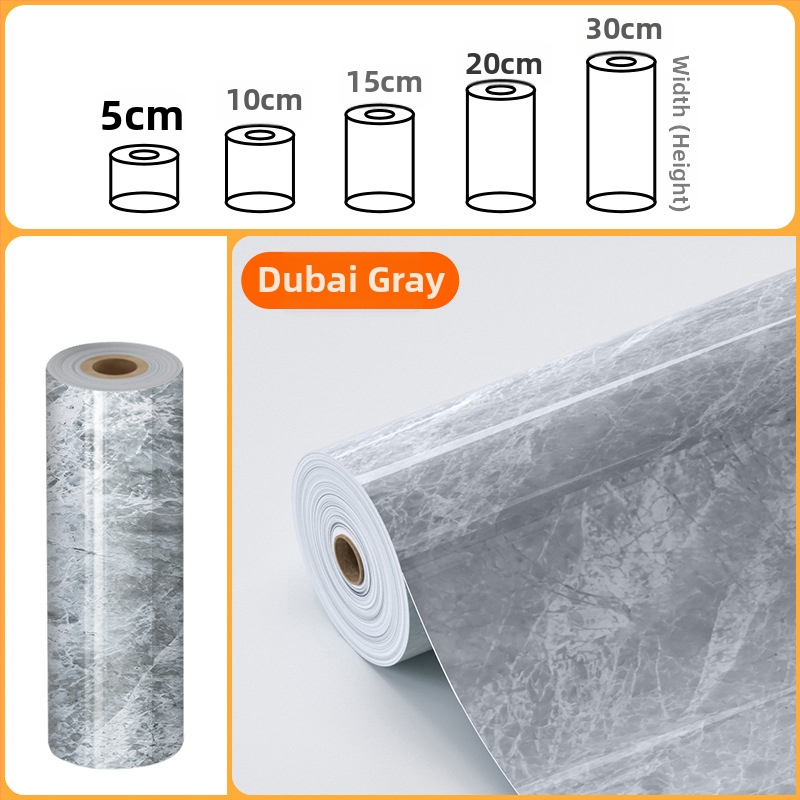 Yude PET sienų lipdukas - atsparus vandeniui, alyvos atsparus, lipnus kraštų sandariklis spintelėms, dekoratyvinė linija