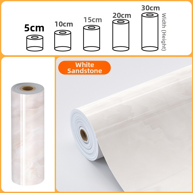 Yude PET sienų lipdukas - atsparus vandeniui, alyvos atsparus, lipnus kraštų sandariklis spintelėms, dekoratyvinė linija