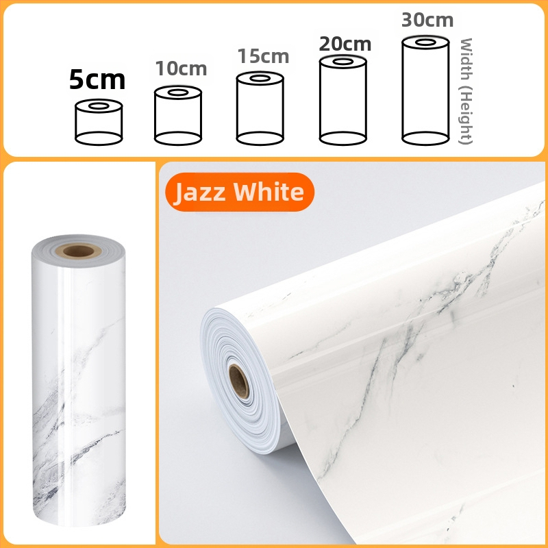 Yude PET sienų lipdukas - atsparus vandeniui, alyvos atsparus, lipnus kraštų sandariklis spintelėms, dekoratyvinė linija