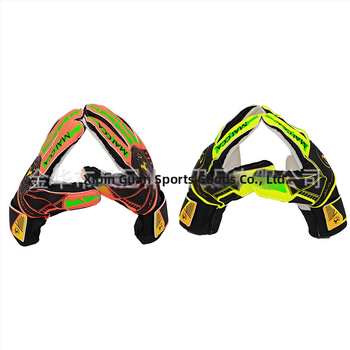 Pinguan vārtsarga cimdi ar pirkstu aizsardzību, papildus biezs lateks, pretslīdēšanas, universāls vīriešiem un sievietēm, futbolam (ST-848-4)