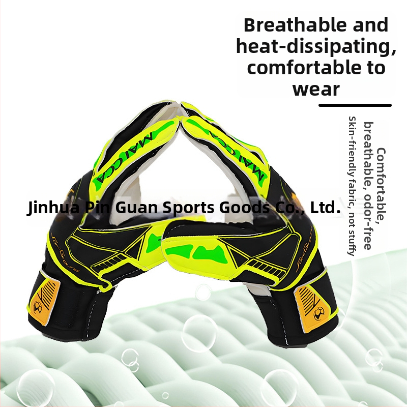 Pinguan brankárske rukavice s ochranou prstov, extra hrubý latex, protišmykové, unisex, futbal (ST-848-4)