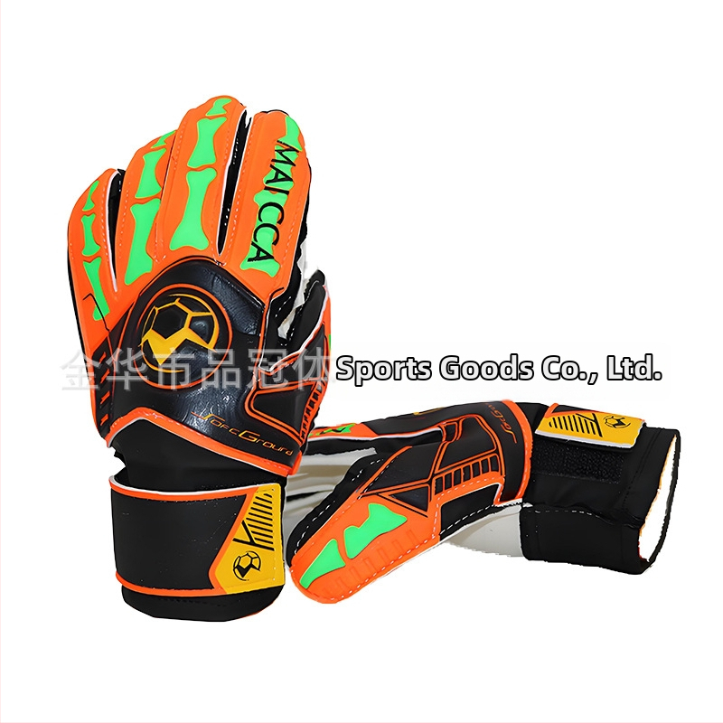 Pinguan vārtsarga cimdi ar pirkstu aizsardzību, papildus biezs lateks, pretslīdēšanas, universāls vīriešiem un sievietēm, futbolam (ST-848-4)