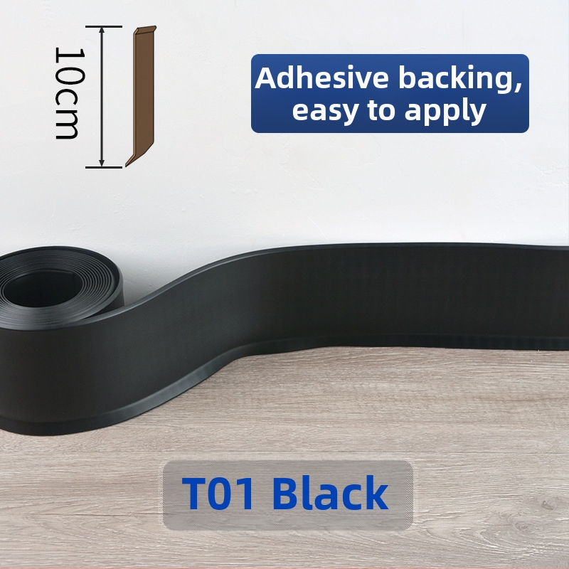 PVC lábazati panel, öntapadós, vízálló, kopásálló, formaldehid-mentes, modern minimalista stílus