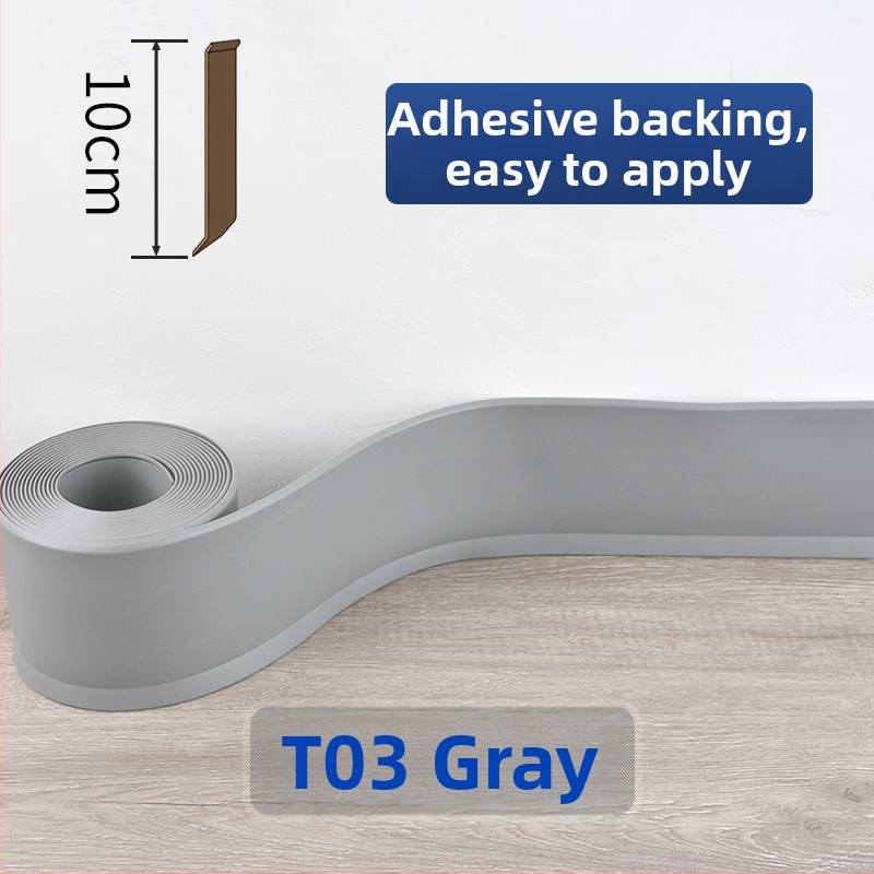 PVC lábazati panel, öntapadós, vízálló, kopásálló, formaldehid-mentes, modern minimalista stílus