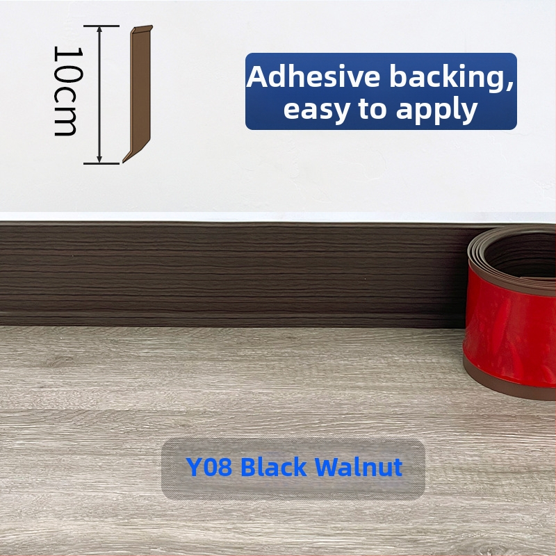 PVC lábazati panel, öntapadós, vízálló, kopásálló, formaldehid-mentes, modern minimalista stílus