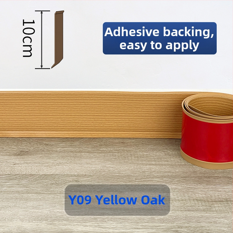 PVC lábazati panel, öntapadós, vízálló, kopásálló, formaldehid-mentes, modern minimalista stílus