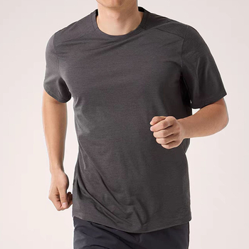 Ανδρική μπλούζα γρήγορου στεγνώματος, εφαρμοστή, διαπνέουσα, με στρογγυλό λαιμό