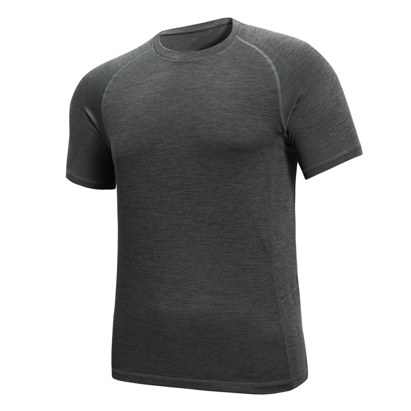 Ανδρική μπλούζα γρήγορου στεγνώματος, εφαρμοστή, διαπνέουσα, με στρογγυλό λαιμό
