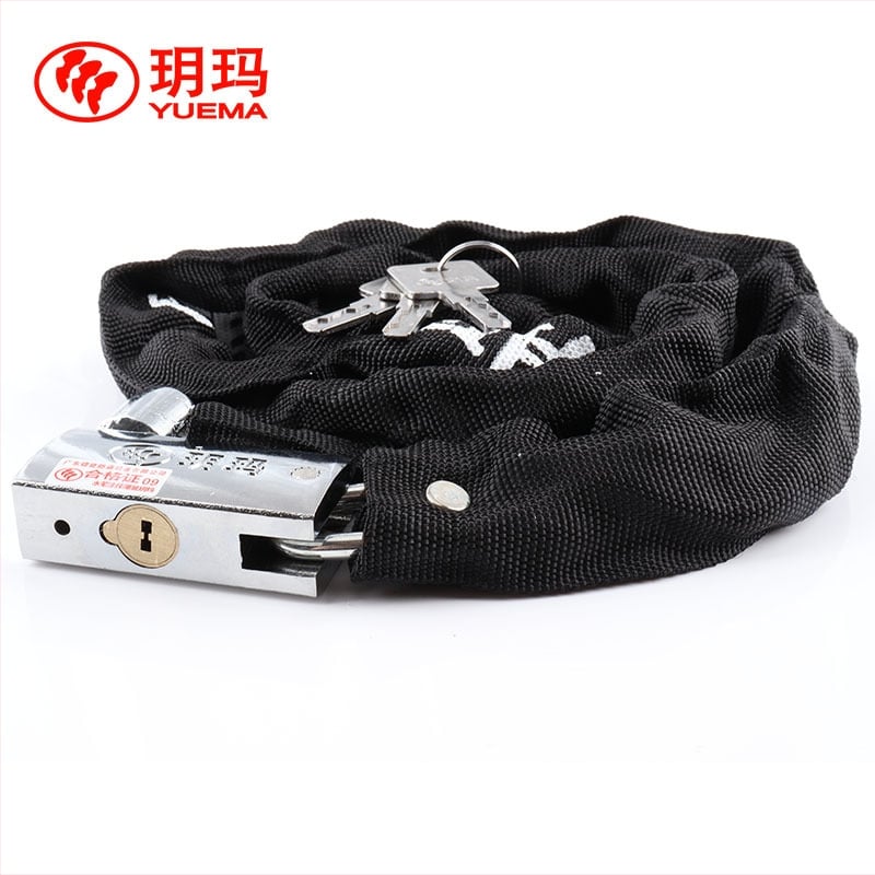 Láncos zár kerékpárokhoz és elektromos kerékpárokhoz — edzett acél, vágás elleni védelem, 1,5 kg, modellek 5100/5120/5300/5320