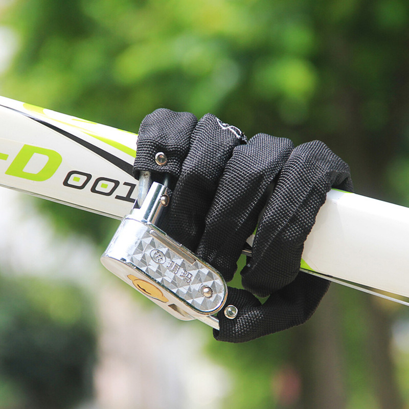 Láncos zár kerékpárokhoz és elektromos kerékpárokhoz — edzett acél, vágás elleni védelem, 1,5 kg, modellek 5100/5120/5300/5320