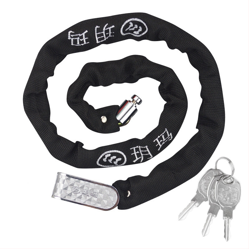 Láncos zár kerékpárokhoz és elektromos kerékpárokhoz — edzett acél, vágás elleni védelem, 1,5 kg, modellek 5100/5120/5300/5320