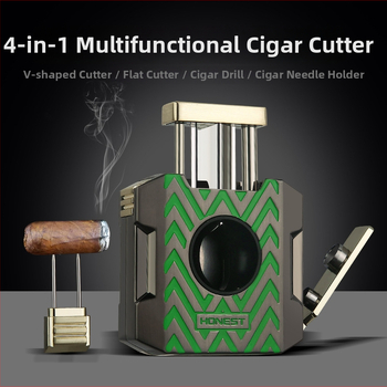 HONEST Cigarešu šķēres ar V-veida atsperi, metāls, rokām darinātas, pielāgojamas