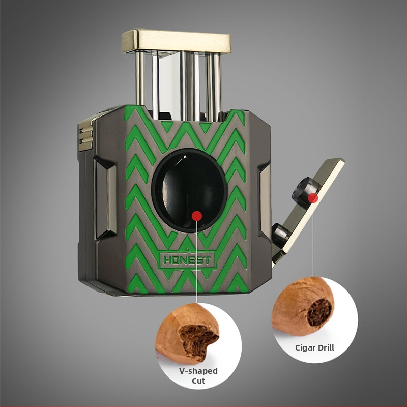 HONEST Cigaro žirklės su V formos spyruokle, metalinės, rankų darbo, pritaikomos