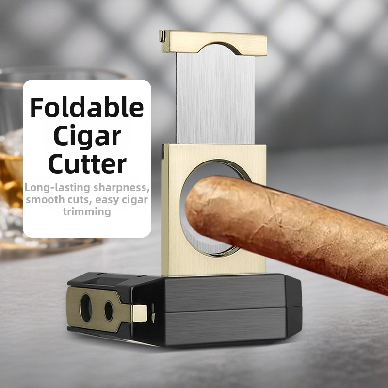 HONEST Cigaro žirklės su V formos spyruokle, metalinės, rankų darbo, pritaikomos