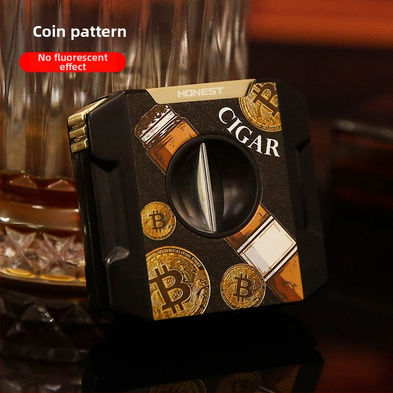 HONEST Cigarešu šķēres ar V-veida atsperi, metāls, rokām darinātas, pielāgojamas