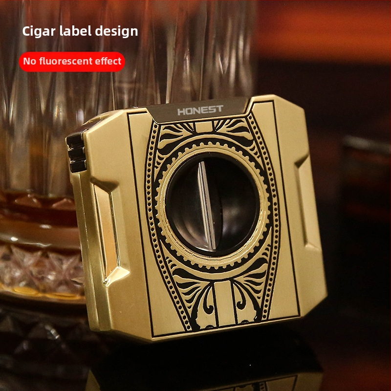 HONEST Cigarešu šķēres ar V-veida atsperi, metāls, rokām darinātas, pielāgojamas