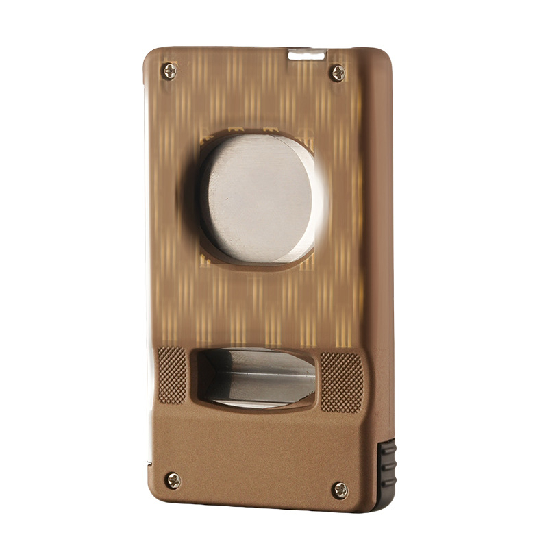 V-veida cigāru šķēres no nerūsējoša tērauda ar elektroplatinga pārklājumu – portatīvs, grezns stils