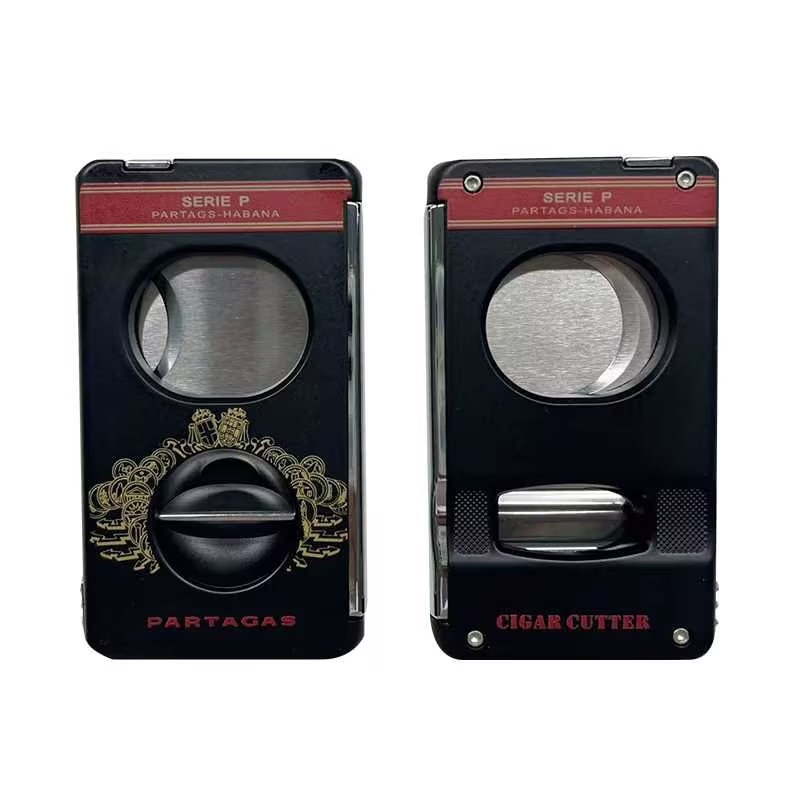 V-veida cigāru šķēres no nerūsējoša tērauda ar elektroplatinga pārklājumu – portatīvs, grezns stils