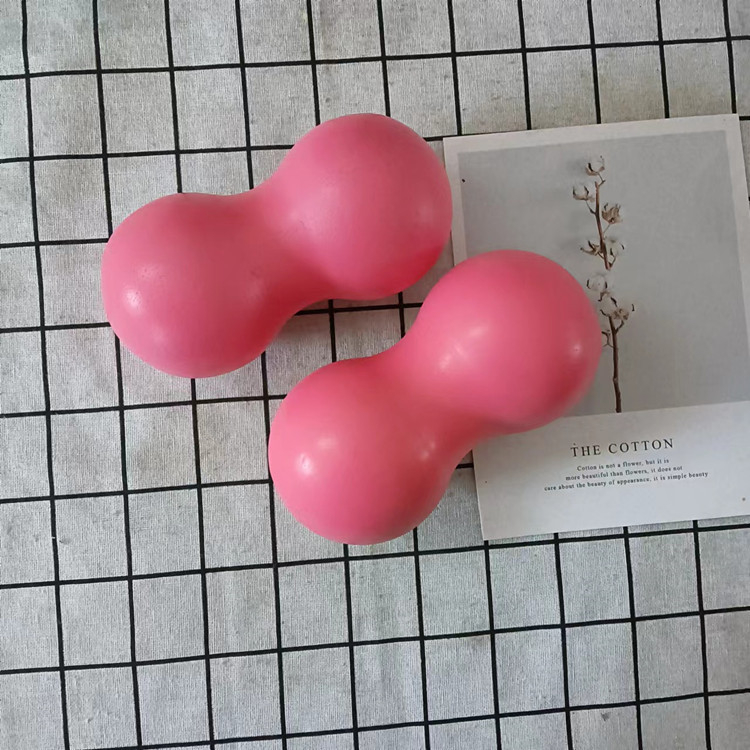 Drevená masážna arašidová guľa pre masáž chrbta, ramien, krku, pásu a nô – rehabilitačná fitness lopta na uvoľnenie svalov; Jóga lopta, drevo, Ø8 cm, 0,5 kg, nie nafukovacia, prispôsobenie k dispozícii