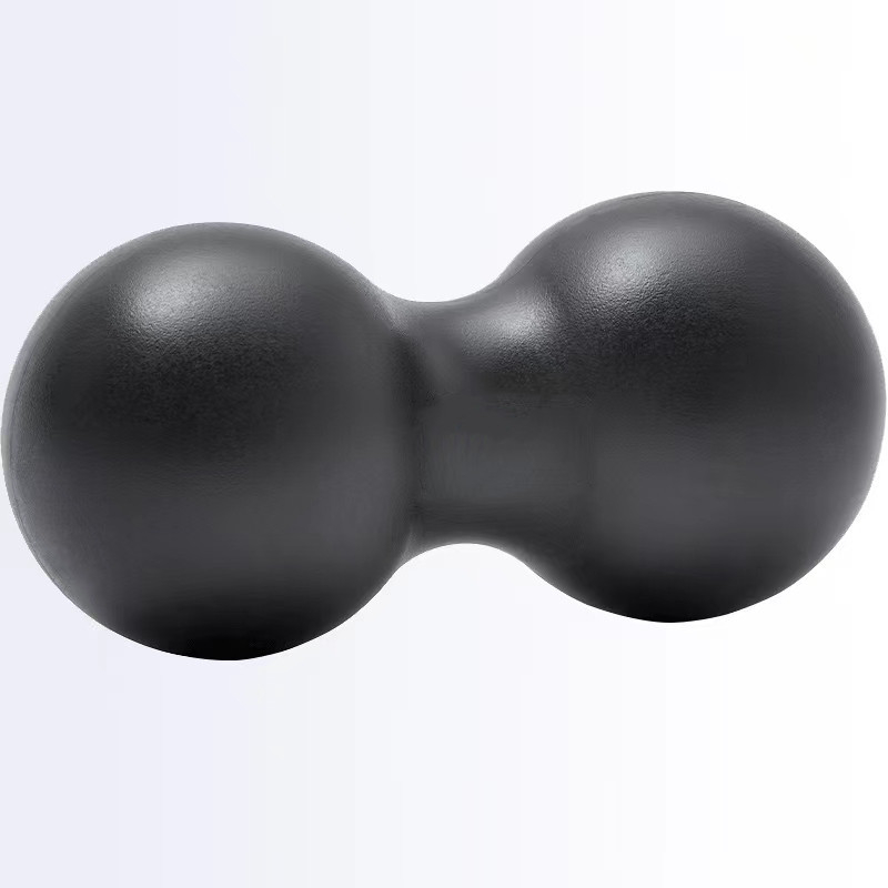 Drevená masážna arašidová guľa pre masáž chrbta, ramien, krku, pásu a nô – rehabilitačná fitness lopta na uvoľnenie svalov; Jóga lopta, drevo, Ø8 cm, 0,5 kg, nie nafukovacia, prispôsobenie k dispozícii