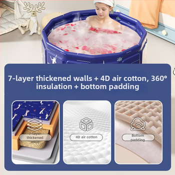 Vaikų sulankstomas maudymosi kibiras, medžiaga: nailonas, skirtas maudynėms, sulankstomas dizainas