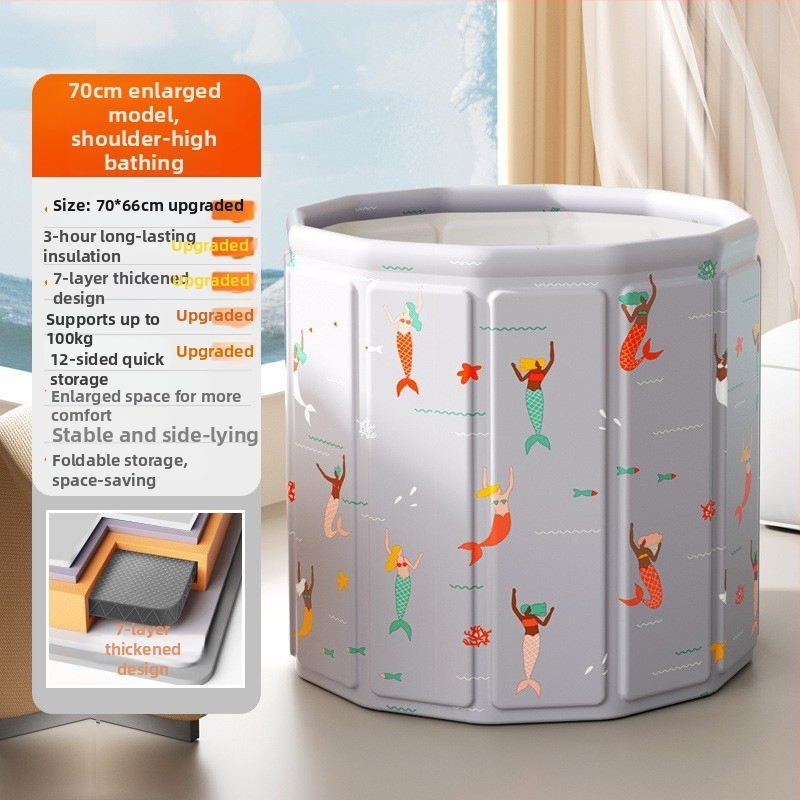 Vaikų sulankstomas maudymosi kibiras, medžiaga: nailonas, skirtas maudynėms, sulankstomas dizainas