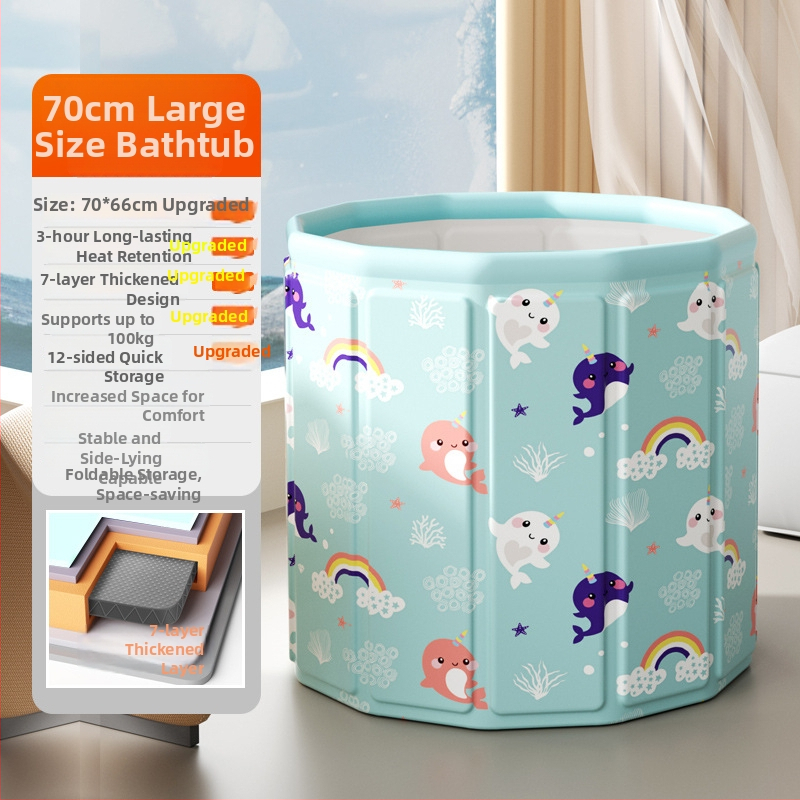 Vaikų sulankstomas maudymosi kibiras, medžiaga: nailonas, skirtas maudynėms, sulankstomas dizainas