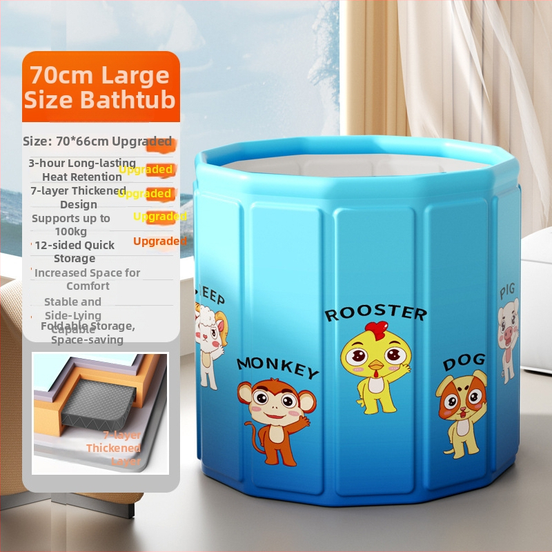 Vaikų sulankstomas maudymosi kibiras, medžiaga: nailonas, skirtas maudynėms, sulankstomas dizainas
