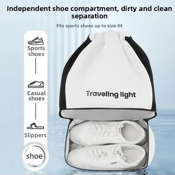 Unisex plūšanas soma ar sausā–slapja atdalījumu, 20–35L, poliesters, Oxford odere, vienkrāsains raksts, ikdienas ceļojumiem