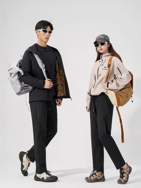 Pantaloni de iarnă pentru femei cu căptușeală din fleece, rezistenți la vânt și impermeabili, croială drept, talie înaltă, amestec poliester-elastan