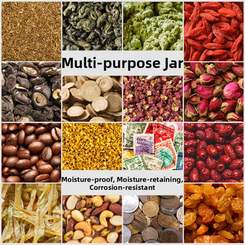 Muxiang Nerūsējošā tērauda tabakas mitrināšanas trauks ar higromētru, hermētiski noslēgts