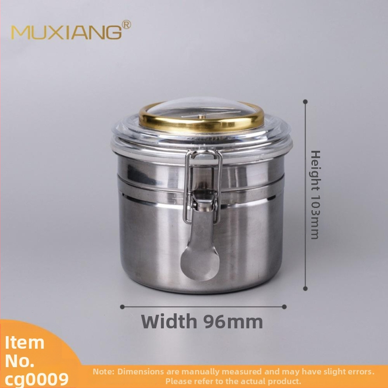 Muxiang Nerūsējošā tērauda tabakas mitrināšanas trauks ar higromētru, hermētiski noslēgts