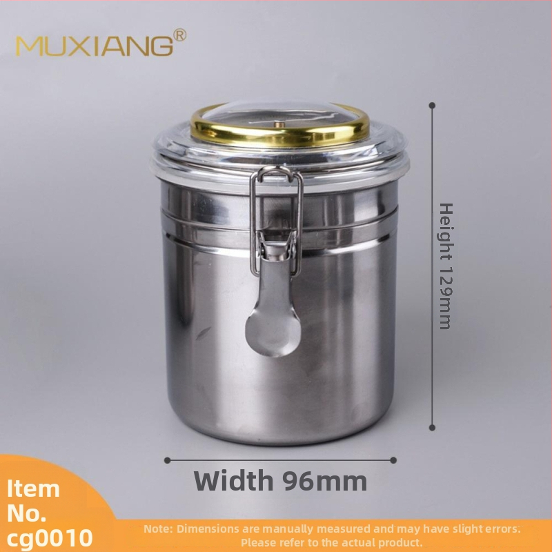 Muxiang Nerūsējošā tērauda tabakas mitrināšanas trauks ar higromētru, hermētiski noslēgts