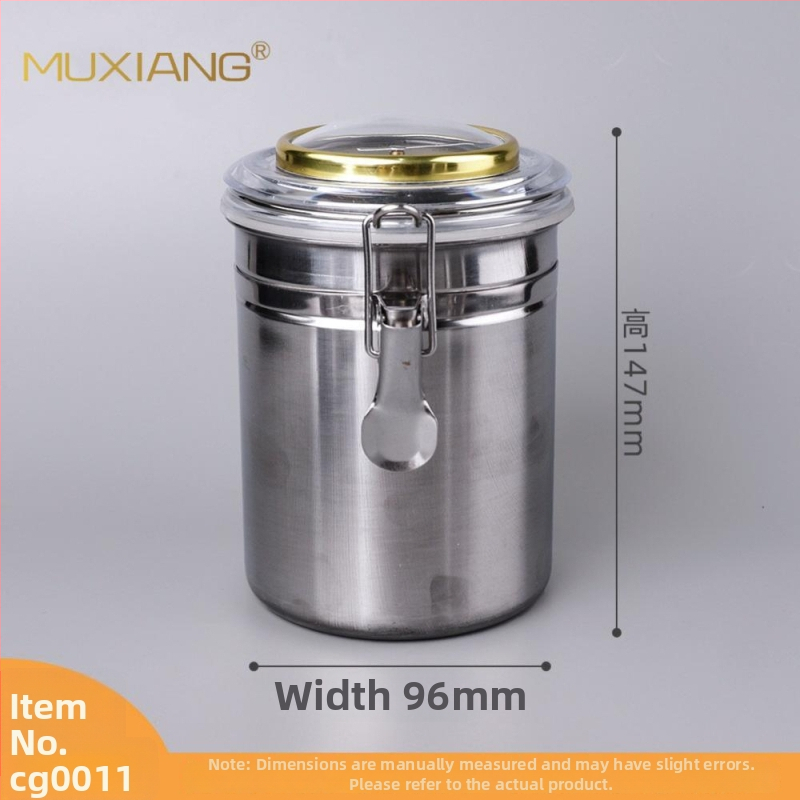 Muxiang Nerūsējošā tērauda tabakas mitrināšanas trauks ar higromētru, hermētiski noslēgts