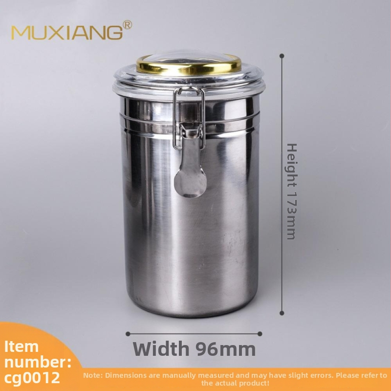 Muxiang Nerūsējošā tērauda tabakas mitrināšanas trauks ar higromētru, hermētiski noslēgts