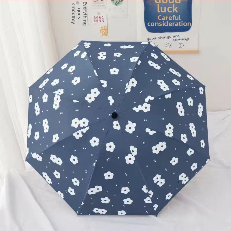 Lietus un saules lietussargs, saliekams, manuāla atvēršana, UPF virs 50, rādiuss 42–52 cm, zīmols Yuli