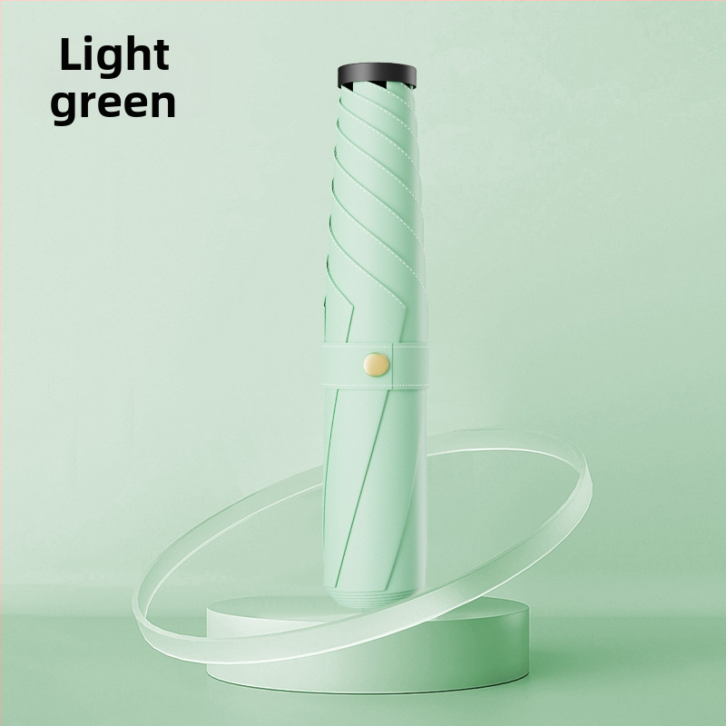 Salokāms lietussargs ar UV aizsardzību, UPF virs 50, 6 ribas no sakausējuma rāmja, triecienizturīgs audums, manuāla atvēršana un aizvēršana