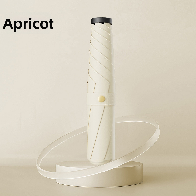 Salokāms lietussargs ar UV aizsardzību, UPF virs 50, 6 ribas no sakausējuma rāmja, triecienizturīgs audums, manuāla atvēršana un aizvēršana