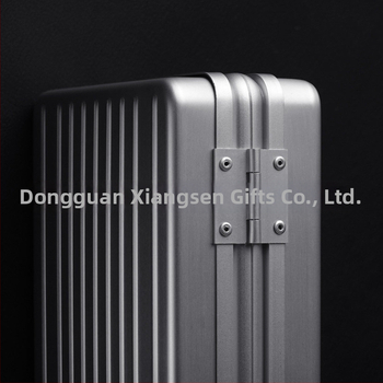 CUCOUIBA Pārnēsājams cigāru humidors, aviācijas alumīnijs, ceļojumu kārbiņa ar mitruma uzturēšanu, vienkāršs stils, pielāgošana pieejama