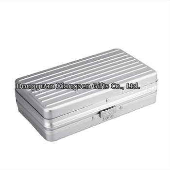 CUCOUIBA Pārnēsājams cigāru humidors, aviācijas alumīnijs, ceļojumu kārbiņa ar mitruma uzturēšanu, vienkāršs stils, pielāgošana pieejama