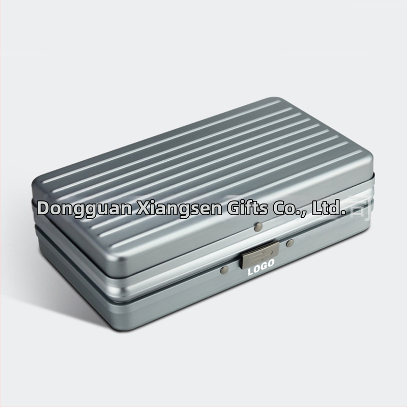 CUCOUIBA Pārnēsājams cigāru humidors, aviācijas alumīnijs, ceļojumu kārbiņa ar mitruma uzturēšanu, vienkāršs stils, pielāgošana pieejama