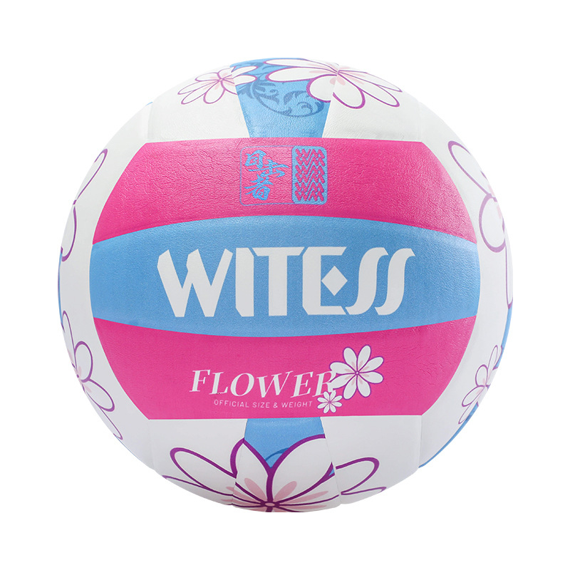 Witess PU treniravimo voleibolo kamuolys, klijuotos siuvus, atsparus dėvėjimui, aukšta elastystė, vidaus treniruotėms, Tautų lygos standartas
