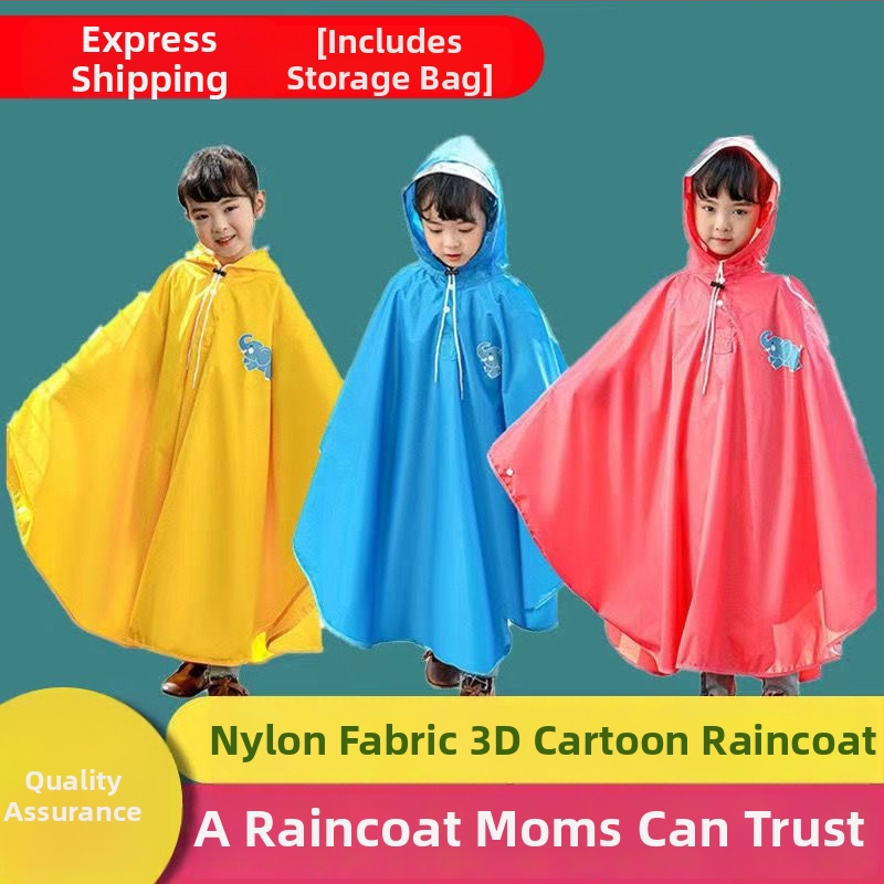 Bērnu lietus pončo velosipēdam ar kapuci, PVC audums, plāns stils, PU ūdensizturīgs slānis