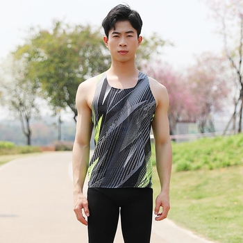 Vesta de alergare pentru maraton, bărbați – poliester, uscare rapidă, respirabilă, pentru alergare, ciclism și fitness