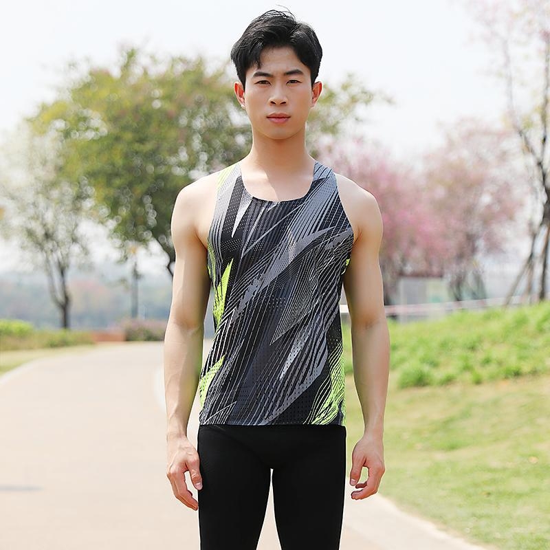 Vesta de alergare pentru maraton, bărbați – poliester, uscare rapidă, respirabilă, pentru alergare, ciclism și fitness