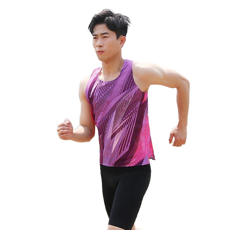 Vesta de alergare pentru maraton, bărbați – poliester, uscare rapidă, respirabilă, pentru alergare, ciclism și fitness