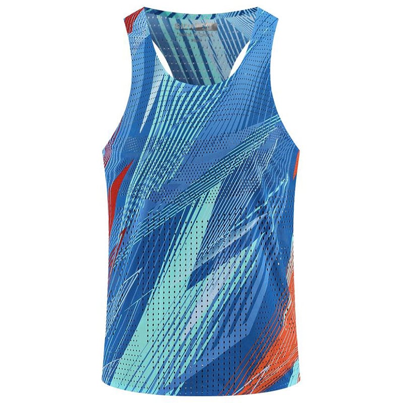 Vesta de alergare pentru maraton, bărbați – poliester, uscare rapidă, respirabilă, pentru alergare, ciclism și fitness