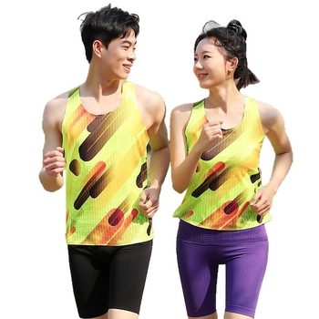 Vesta de alergare unisex – uscare rapidă, respirabilă, poliester, pentru maraton și antrenamente pe pistă