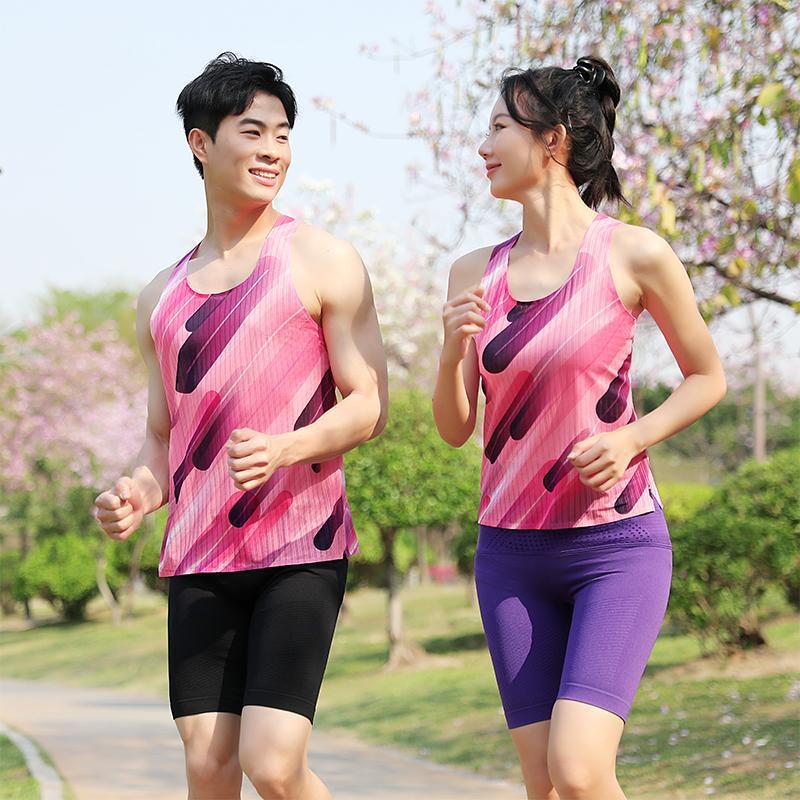 Vesta de alergare unisex – uscare rapidă, respirabilă, poliester, pentru maraton și antrenamente pe pistă