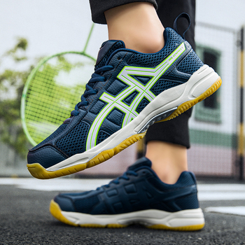 Бадминтон обувки – унисекс, омекотяваща опора, дишаща горна част от мрежа, EVA средна подметка и антихлъзгаща гумена подметка